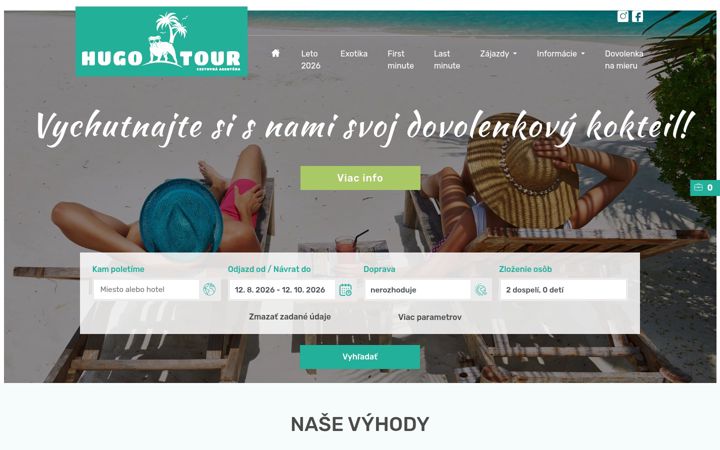 Screenshot of hugotour.sk