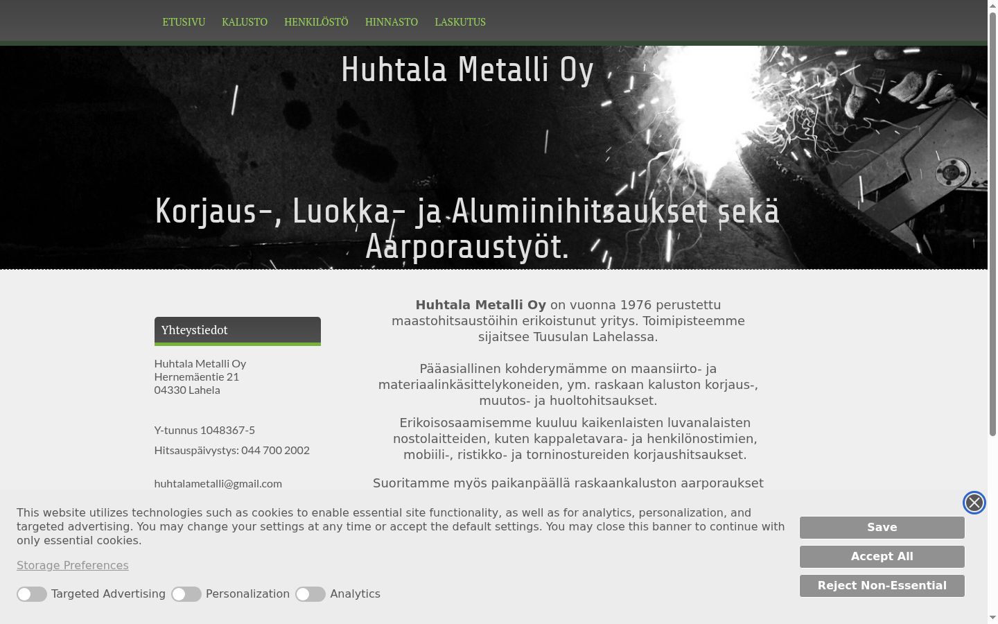Ekrānuzņēmums ar piekrišanas baneri, kas tika rādīts pirms jebkādas mijiedarbības