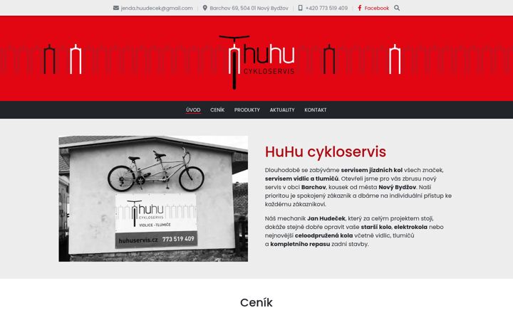 Screenshot of huhuservis.cz