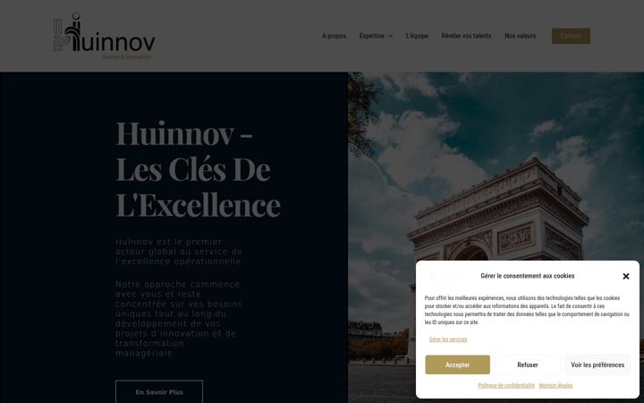 Screenshot of huinnov.fr