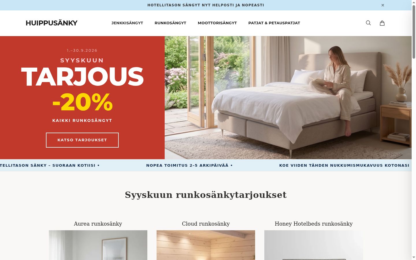 Kuvakaappaus suostumusbannerista, joka näytettiin ennen mitään vuorovaikutusta