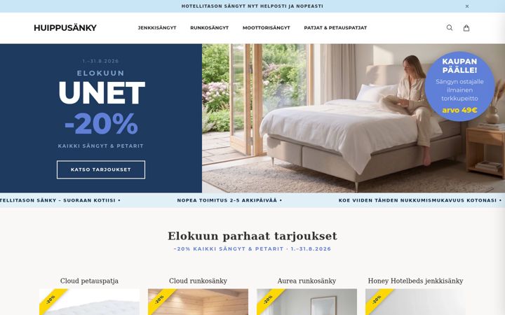 Screenshot of huippusanky.fi