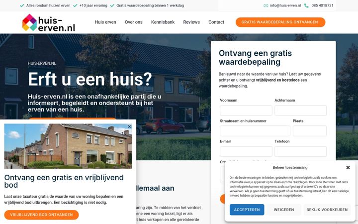 Screenshot of huis-erven.nl