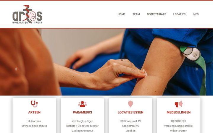 Screenshot of huisartsessen.be