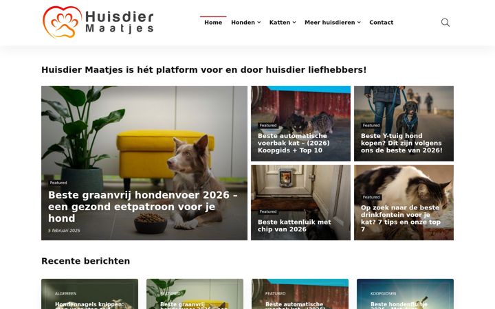 Screenshot of huisdiermaatjes.nl