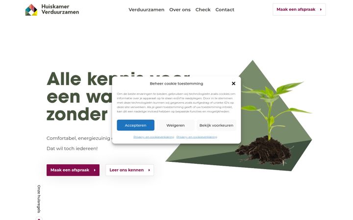 Zrzut ekranu huiskamerverduurzamen.nl