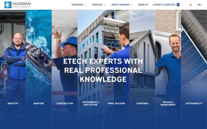 Screenshot of huismanetech.com