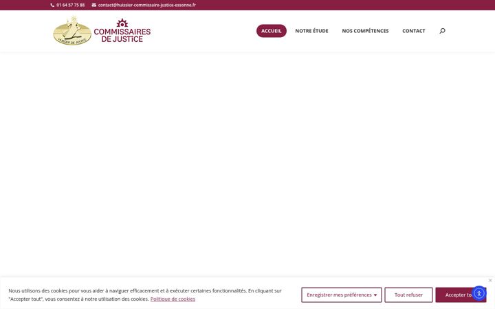 Screenshot of huissier-commissaire-justice-essonne.fr