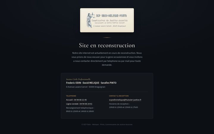 Screenshot of huissier-draguignan-frejus.com