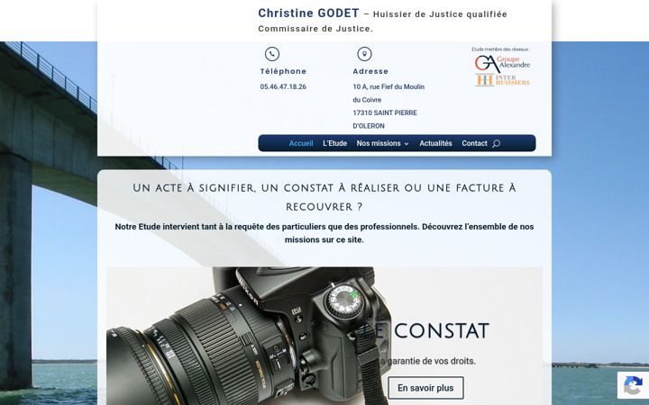 Screenshot of huissiergodet17.fr