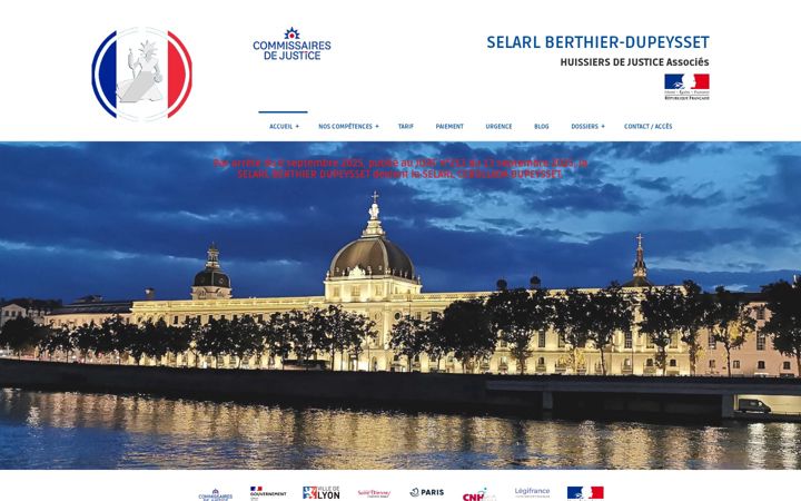 Screenshot of huissierlyon.com