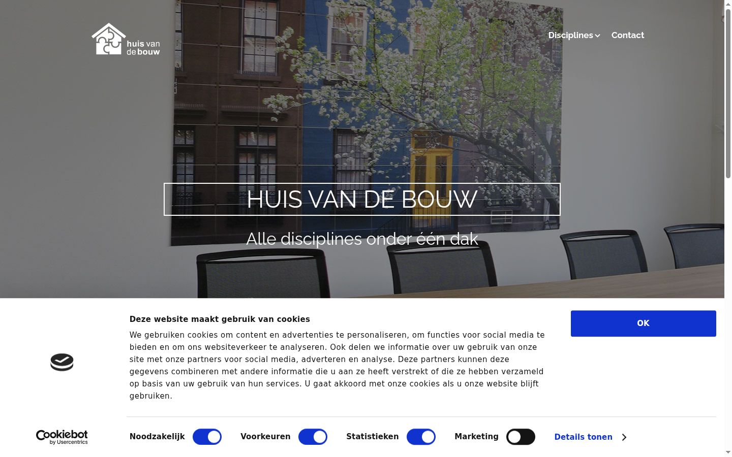 Capture d'écran de la bannière de consentement affichée avant toute interaction