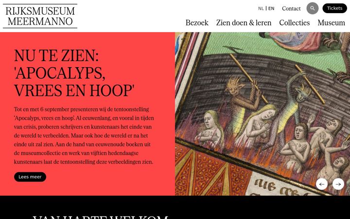 Screenshot of huisvanhetboek.nl