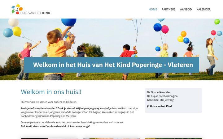 Screenshot of huisvanhetkindpoperinge.be