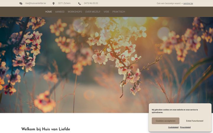 Screenshot of huisvanliefde.be