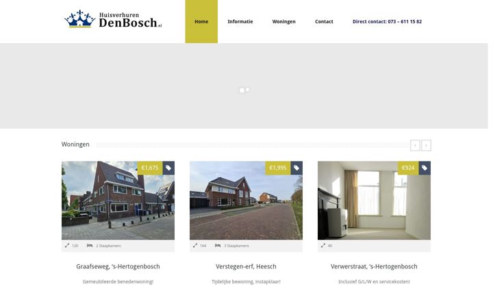 Screenshot of huisverhurendenbosch.nl