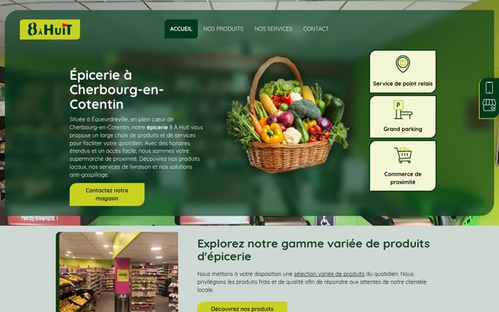 Screenshot of huit-a-huit.fr