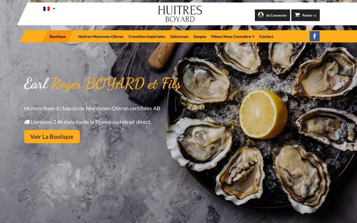 Screenshot of huitre-boyard.com