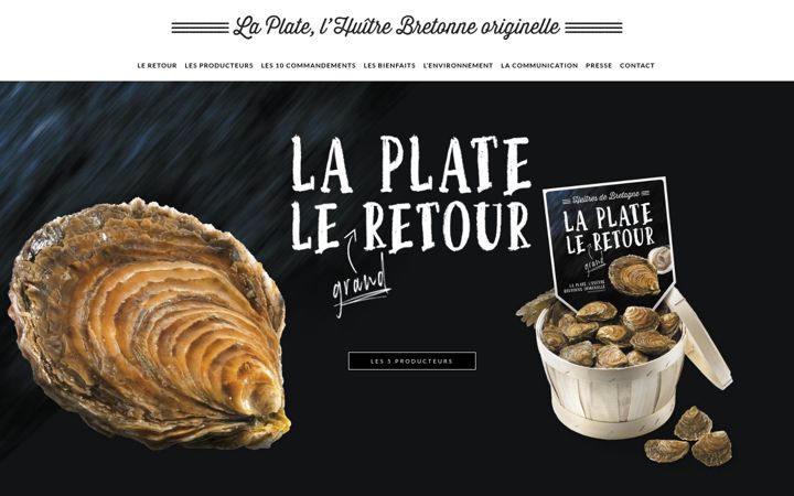 Screenshot of huitreplate.fr