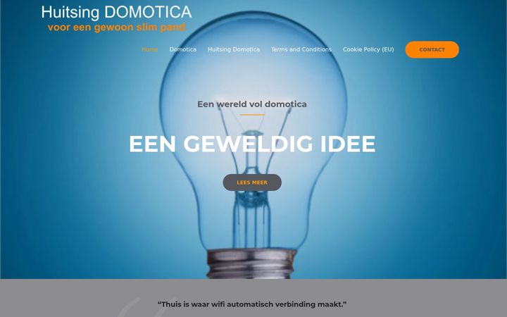 Screenshot of huitsingdomotica.com