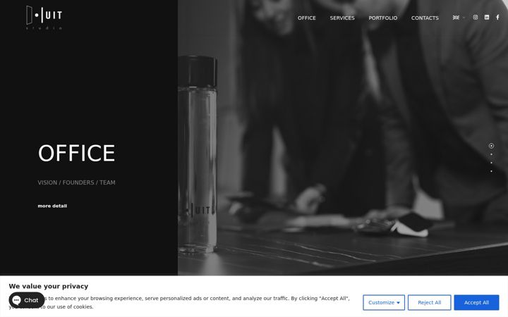 Screenshot of huitstudio.com