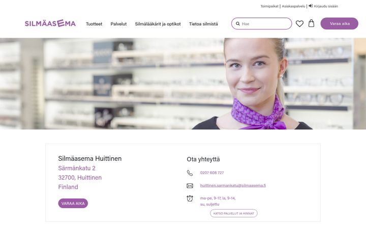 Screenshot of huittistennakokeskus.fi