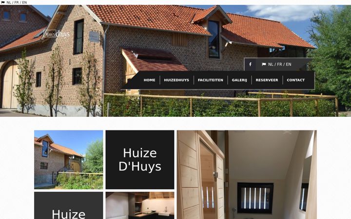 Screenshot of huizedhuys.be