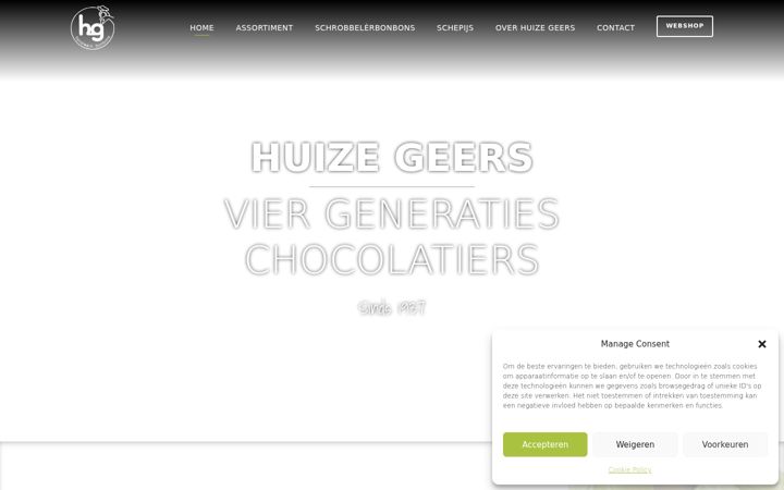 Screenshot of huizegeers.nl