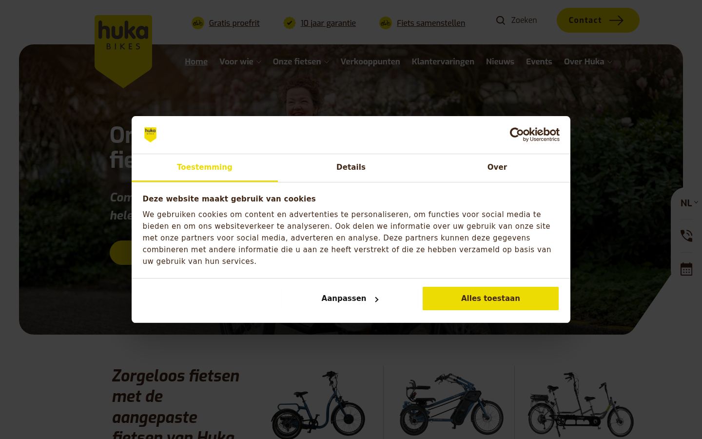 Screenshot tal-banner tal-kunsens muri qabel kwalunkwe interazzjoni