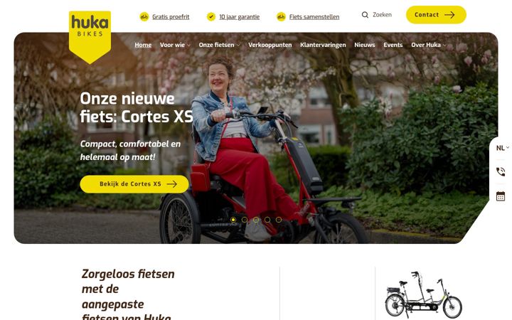 Screenshot of huka.nl