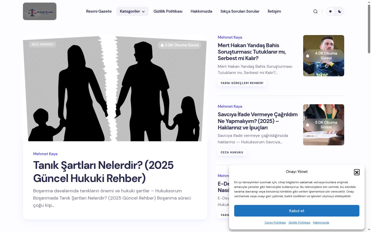 Skärmbild av samtyckesbannern som visades före någon interaktion