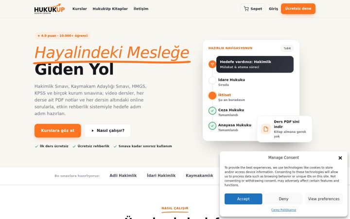 Screenshot of hukukup.com