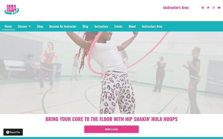 Screenshot of hulafit.com
