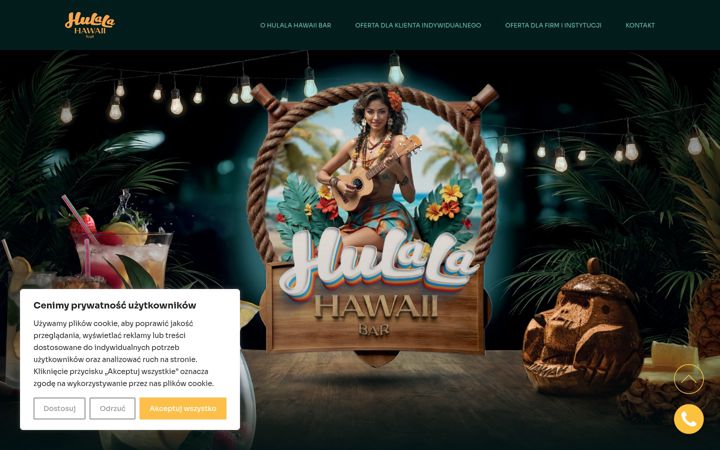 Screenshot of hulalabar.pl