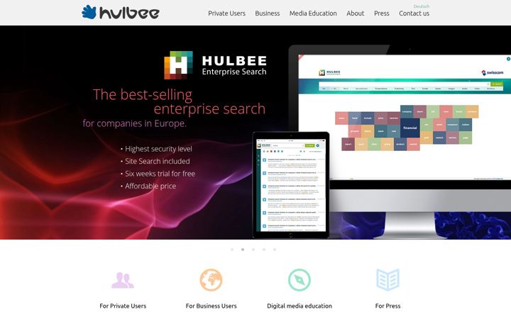 Screenshot of hulbee.ch