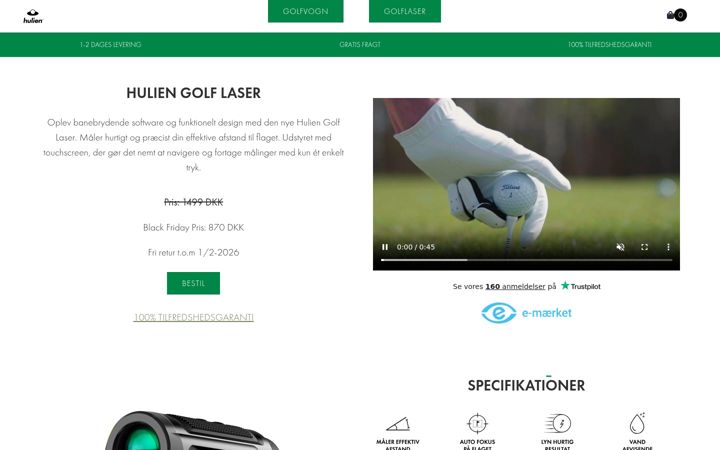 Screenshot of hulien.dk