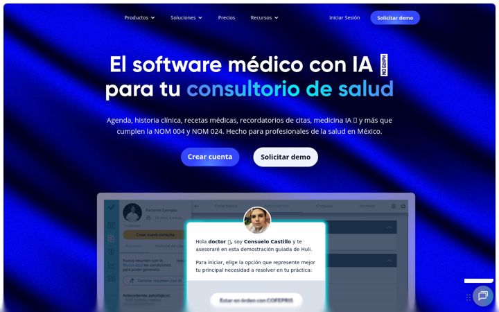 Screenshot of hulipractice.com