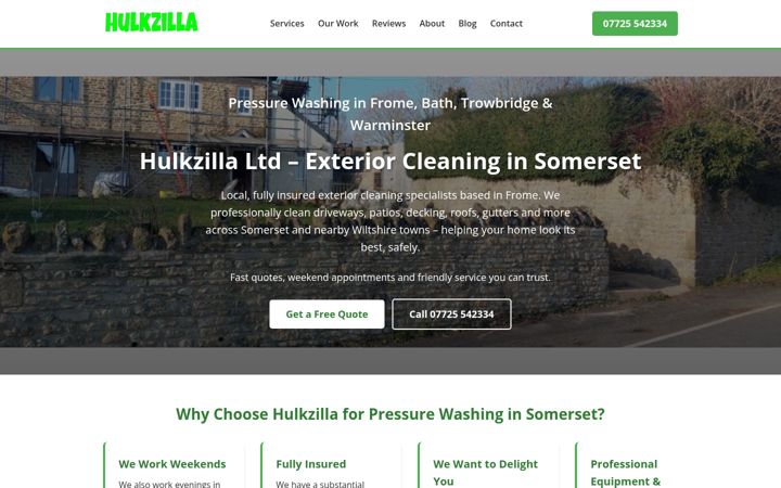 Screenshot of hulkzilla.co.uk