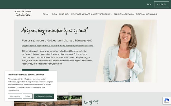 Screenshot of hulladeknelkul.hu
