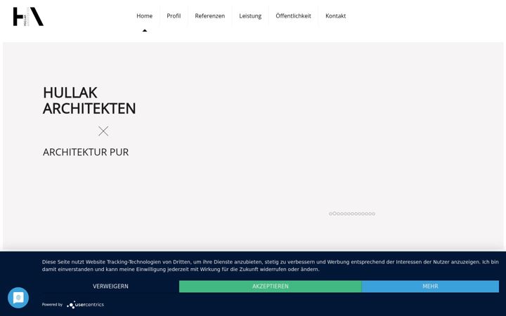 Screenshot of hullak-architekten.de