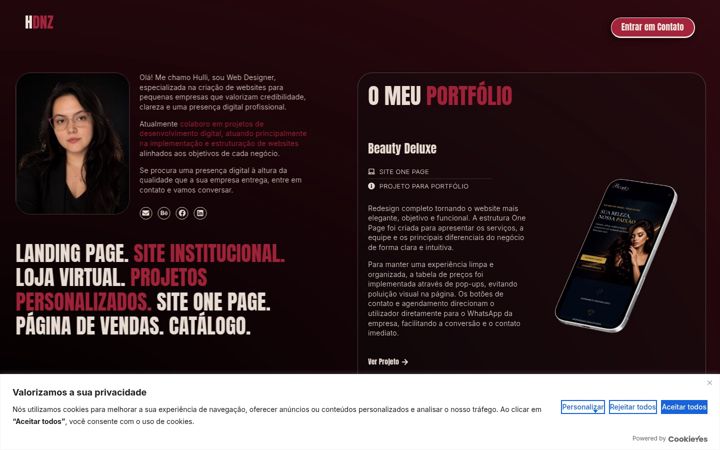Screenshot of hullidiniz.com