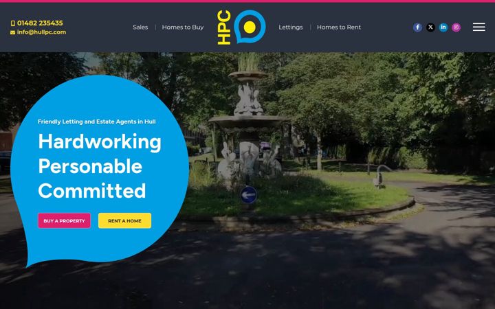 Screenshot of hullpc.com