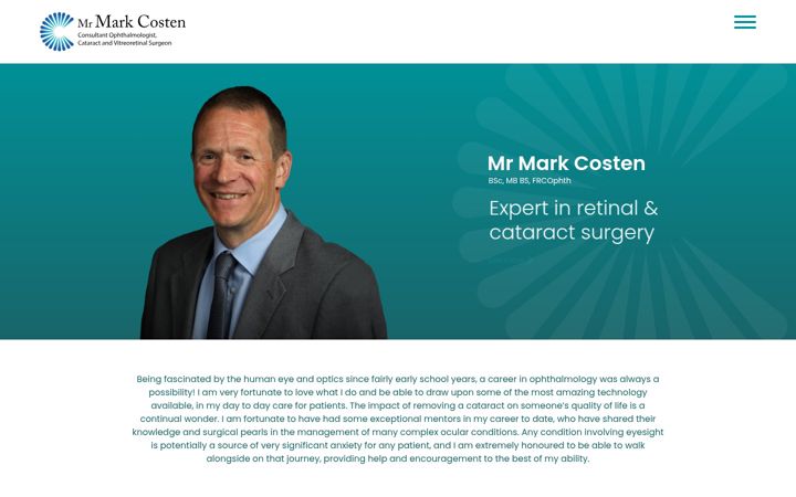 Screenshot of hullretinasurgeon.co.uk