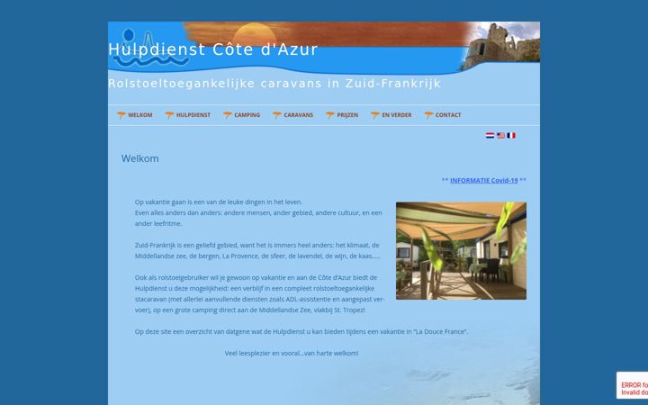 Screenshot of hulpdienst-cote-d-azur.com