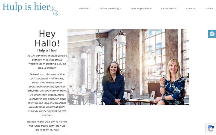 Screenshot of hulpishier.nl
