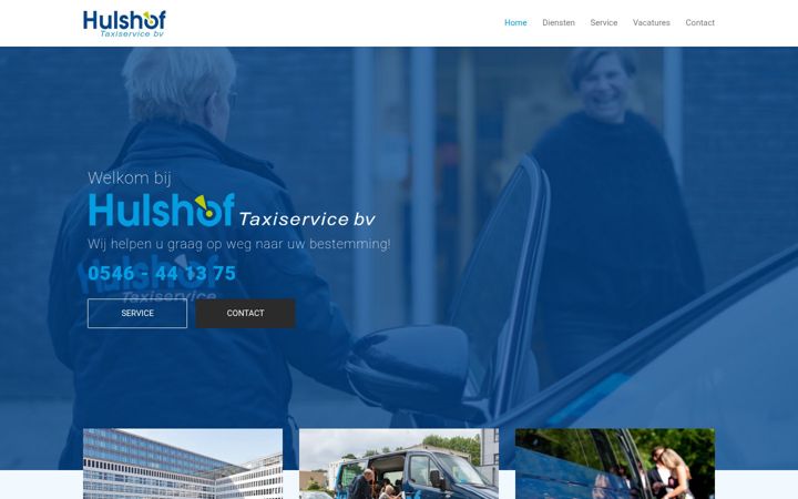 Screenshot of hulshof-taxi.nl