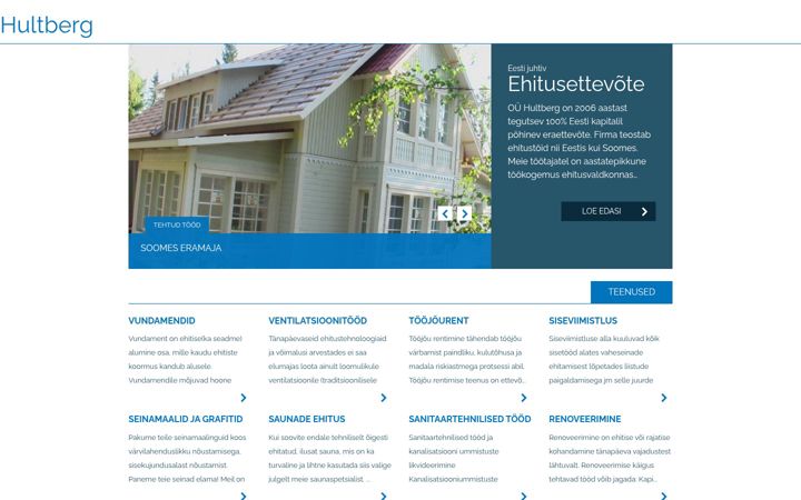 Screenshot of hultberg.ee