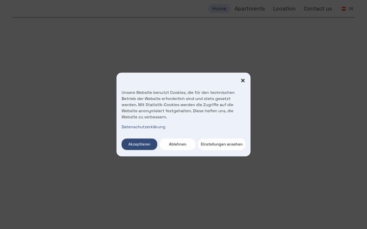 Screenshot of huma-appartements.at