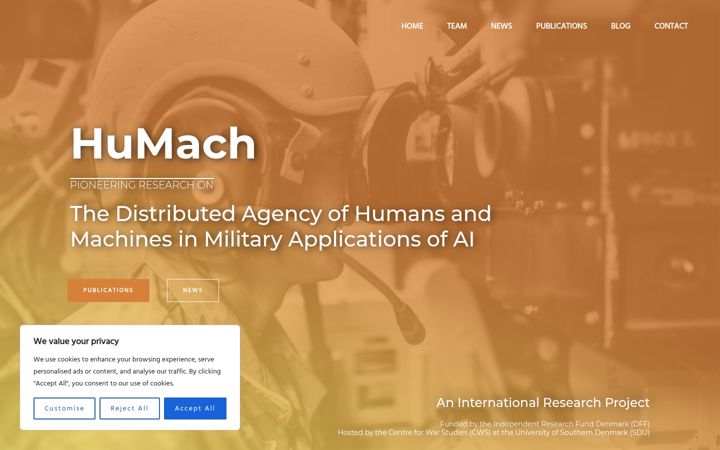 Screenshot of humach.eu