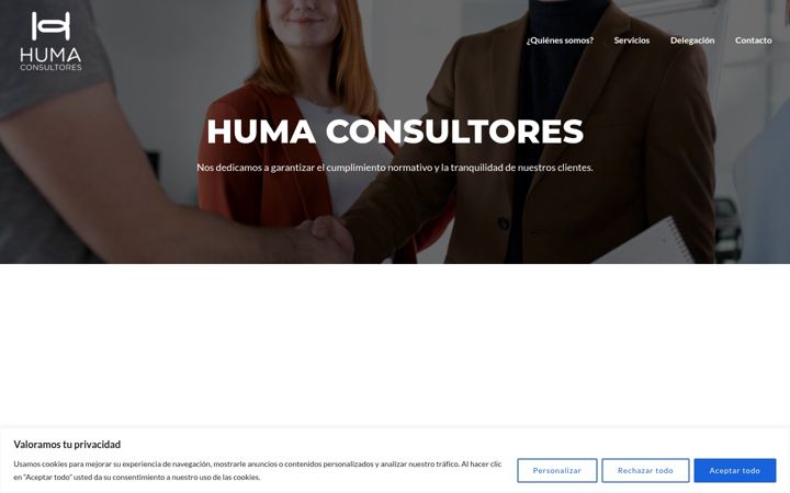 Screenshot of humaconsultores.es